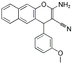 2-AMINO-4-(3-METHOXYPHENYL)-4H-BENZO[G]CHROMENE-3-CARBONITRILE Struktur