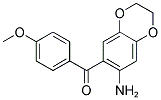 (7-AMINO-2,3-DIHYDRO-BENZO[1,4]DIOXIN-6-YL)-(4-METHOXY-PHENYL)-METHANONE Struktur