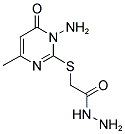 2-[(1-AMINO-4-METHYL-6-OXO-1,6-DIHYDROPYRIMIDIN-2-YL)THIO]ACETOHYDRAZIDE Struktur