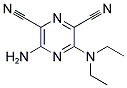 3-AMINO-5-(DIETHYLAMINO)-2,6-PYRAZINEDICARBONITRILE Struktur