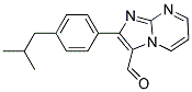 IMIDAZO[1,2-A]PYRIMIDINE-3-CARBOXALDEHYDE, 2-[4-(2-METHYLPROPYL)PHENYL]- Struktur