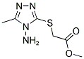 METHYL [(4-AMINO-5-METHYL-4H-1,2,4-TRIAZOL-3-YL)SULFANYL]ACETATE Struktur