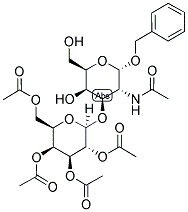 BENZYL 2-ACETAMIDO-2-DEOXY-3-O-(2',3',4',6'-TETRA- O-ACETYL-BETA-D-GALACTOPYRANOSYL)-ALPHA-D-GALACTOPYRANOSIDE Struktur