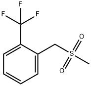 2-TRIFLUOROMETHYLBENZYLMETHYLSULFONE Struktur