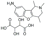 1,2,4-TRIMETHYL-1,2,3,4-TETRAHYDRO-BENZO-[4,5]FURO-[3,2-C]PYRIDIN-8-YLAMINE TARTRATE Struktur