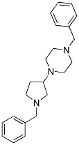 1-BENZYL-4-(1-BENZYLPYRROLIDIN-3-YL)-PIPERAZINE Struktur