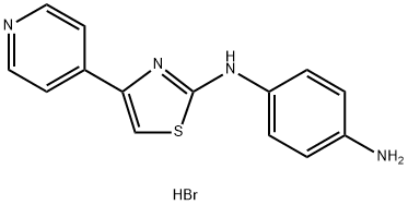 N-(4-PYRIDIN-4-YL-1,3-THIAZOL-2-YL)BENZENE-1,4-DIAMINE HYDROBROMIDE Struktur