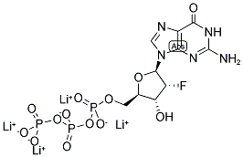 2'-FLUORO-2'-DEOXYGUANOSINE-5'-TRIPHOSPHATE LITHIUM SALT Struktur