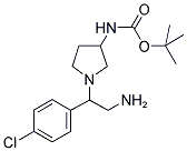 3-N-BOC-AMINO-1-[2-AMINO-1-(4-CHLORO-PHENYL)-ETHYL]-PYRROLIDINE Struktur