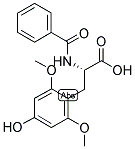 N-BENZOYL-2,6-DIMETHOXY-4-HYDROXYPHENYLALANINE Struktur