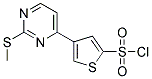 4-[2-(METHYLTHIO)PYRIMIDIN-4-YL]THIOPHENE-2-SULPHONYL CHLORIDE Struktur