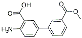 4-AMINO-3'-(METHOXYCARBONYL)[1,1'-BIPHENYL]-3- CARBOXYLIC ACID Struktur