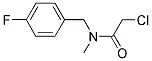 2-CHLORO-N-(4-FLUOROBENZYL)-N-METHYLACETAMIDE Struktur