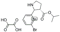 ISOPROPYL (3S)-2-(3-BROMOPHENYL)-3-PYRROLIDINECARBOXYLATE OXALATE Struktur