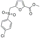 METHYL 5-(4-CHLORO-BENZENESULFONYLMETHYL)-FURAN-2-CARBOXYLATE Struktur