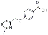 4-[(2-METHYL-1,3-THIAZOL-4-YL)METHOXY]BENZOIC ACID Struktur