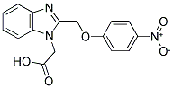 [2-(4-NITRO-PHENOXYMETHYL)-BENZOIMIDAZOL-1-YL]-ACETIC ACID Struktur