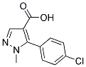 5-(4-CHLOROPHENYL)-1-METHYL-1H-PYRAZOLE-4-CARBOXYLIC ACID Struktur