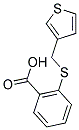 2-[(THIEN-3-YLMETHYL)THIO]BENZOIC ACID Struktur