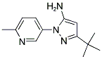 5-TERT-BUTYL-2-(6-METHYL-PYRIDIN-3-YL)-2H-PYRAZOL-3-YLAMINE Struktur