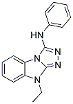 9-ETHYL-N-PHENYL-9H-[1,2,4]TRIAZOLO[4,3-A]BENZIMIDAZOL-3-AMINE Struktur