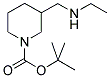 3-ETHYLAMINOMETHYL-PIPERIDINE-1-CARBOXYLIC ACID TERT-BUTYL ESTER Struktur