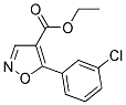 ETHYL-5-(3-CHLOROPHENYL)-ISOXAZOLE-4-CARBOXYLATE Struktur