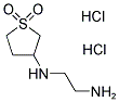 3-(2-AMINOETHYL)AMINOTETRAHYDROTHIOPHENE1,1-DIOXIDE DIHYDROCHLORIDE Struktur