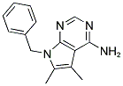 7-BENZYL-5,6-DIMETHYL-7H-PYRROLO[2,3-D]PYRIMIDIN-4-AMINE Struktur