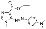 ETHYL 5-{(E)-[4-(DIMETHYLAMINO)PHENYL]DIAZENYL}-1H-IMIDAZOLE-4-CARBOXYLATE Struktur