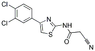 2-CYANO-N-[4-(3,4-DICHLOROPHENYL)-1,3-THIAZOL-2-YL]ACETAMIDE Struktur