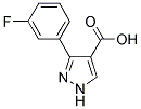 3-(3-FLUOROPHENYL)-PYRAZOLE-4-CARBOXYLIC ACID Struktur