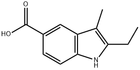 2-ETHYL-3-METHYL-1H-INDOLE-5-CARBOXYLIC ACID Struktur