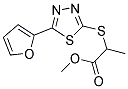 METHYL 2-([5-(2-FURYL)-1,3,4-THIADIAZOL-2-YL]SULFANYL)PROPANOATE Struktur