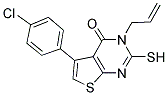 3-ALLYL-5-(4-CHLOROPHENYL)-2-SULFANYLTHIENO[2,3-D]PYRIMIDIN-4(3H)-ONE Struktur