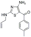 (2-ALLYLAMINO-4-AMINO-THIAZOL-5-YL)-P-TOLYL-METHANONE Struktur