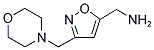 [3-(4-MORPHOLINYLMETHYL)-5-ISOXAZOLYL]METHANAMINE Struktur