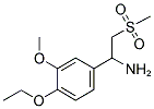 1-(4-ETHOXY-3-METHOXYPHENYL)-2-(METHYLSULFONYL)ETHYLAMINE Struktur