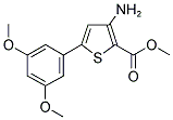 3-AMINO-5-(3,5-DIMETHOXY-PHENYL)-THIOPHENE-2-CARBOXYLIC ACID METHYL ESTER Struktur