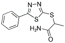 2-[(5-PHENYL-1,3,4-THIADIAZOL-2-YL)SULFANYL]PROPANAMIDE Struktur