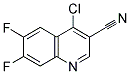 4-CHLORO-6,7-DIFLUORO-QUINOLINE-3-CARBONITRILE Struktur