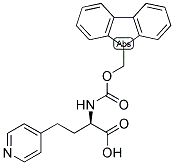 (R)-2-(9H-FLUOREN-9-YLMETHOXYCARBONYLAMINO)-4-PYRIDIN-4-YL-BUTYRIC ACID Struktur