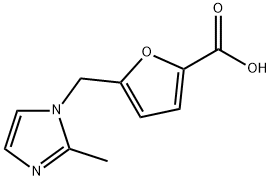 5-[(2-METHYL-1H-IMIDAZOL-1-YL)METHYL]-2-FUROIC ACID Struktur