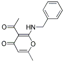 3-ACETYL-2-BENZYLAMINO-6-METHYL-PYRAN-4-ONE Struktur