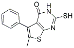 2-MERCAPTO-6-METHYL-5-PHENYLTHIENO[2,3-D]PYRIMIDIN-4(3H)-ONE Struktur