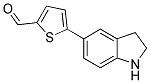 5-(2,3-DIHYDRO-1H-INDOL-5-YL)-2-THIOPHENECARBALDEHYDE Struktur