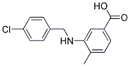 3-((4-CHLOROBENZYL)AMINO)-4-METHYLBENZOIC ACID Struktur