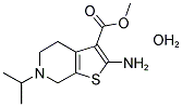 METHYL 2-AMINO-6-ISOPROPYL-4,5,6,7-TETRAHYDROTHIENO[2,3-C]PYRIDINE-3-CARBOXYLATE HYDRATE Struktur