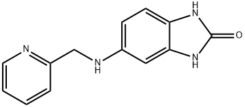 5-((PYRIDIN-2-YLMETHYL)AMINO)-1,3-DIHYDRO-2H-BENZIMIDAZOL-2-ONE Struktur