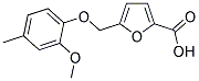 5-[(2-METHOXY-4-METHYLPHENOXY)METHYL]-2-FUROIC ACID Struktur